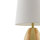 Contract furniture - Yellow Striped Ceramic Table Lamp - www.oroatrade.com