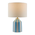 Modern European furniture - Vertical Lined Ceramic Table Lamp - www.oroatrade.com