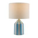 Modern European furniture - Vertical Lined Ceramic Table Lamp - www.oroatrade.com