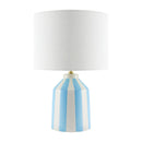 Modern European furniture - Vertical Lined Ceramic Table Lamp - www.oroatrade.com