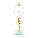 Modern European furniture - Vertical Lined Ceramic Table Lamp - www.oroatrade.com