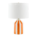 Modern European furniture - Vertical Lined Ceramic Table Lamp - www.oroatrade.com