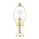 Modern European furniture - Vertical Lined Ceramic Table Lamp - www.oroatrade.com