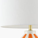 Modern European furniture - Vertical Lined Ceramic Table Lamp - www.oroatrade.com