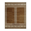 Modern European furniture - Brown Wool Blend Printed Carpet - www.oroatrade.com