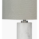 Hospitality furniture - White Cylindrical Marble Table Lamp - www.oroatrade.com