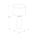 Hospitality furniture - White Cylindrical Marble Table Lamp - www.oroatrade.com
