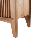 Modern European furniture - Reeded Mango Wood Cabinet - www.oroatrade.com