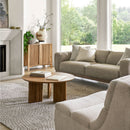 Modern European furniture - Reeded Mango Wood Cabinet - www.oroatrade.com