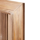 Modern European furniture - Reeded Mango Wood Cabinet - www.oroatrade.com