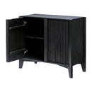 Modern European furniture - Reeded Mango Wood Cabinet - www.oroatrade.com