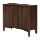 Modern European furniture - Reeded Mango Wood Cabinet - www.oroatrade.com