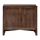Modern European furniture - Reeded Mango Wood Cabinet - www.oroatrade.com