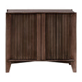 Modern European furniture - Reeded Mango Wood Cabinet - www.oroatrade.com
