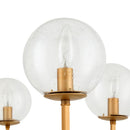 Contract furniture - 5-Light Clear Glass Chandelier - www.oroatrade.com