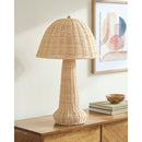 Modern European furniture - Domed Rattan Table Lamp - www.oroatrade.com