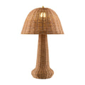 Modern European furniture - Domed Rattan Table Lamp - www.oroatrade.com
