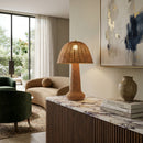 Modern European furniture - Domed Rattan Table Lamp - www.oroatrade.com