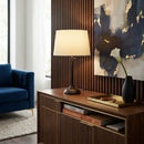Modern European furniture - Iron Base Linen Table Lamp - www.oroatrade.com