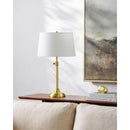 Modern European furniture - Iron Base Linen Table Lamp - www.oroatrade.com