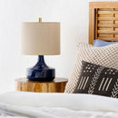 Modern European furniture - Drum Linen Ceramic Table Lamp - www.oroatrade.com