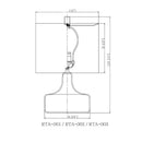 Modern European furniture - Drum Linen Ceramic Table Lamp - www.oroatrade.com