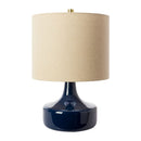 Modern European furniture - Drum Linen Ceramic Table Lamp - www.oroatrade.com