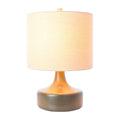 Modern European furniture - Drum Linen Ceramic Table Lamp - www.oroatrade.com