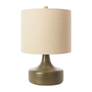Modern European furniture - Drum Linen Ceramic Table Lamp - www.oroatrade.com