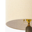 Modern European furniture - Drum Linen Ceramic Table Lamp - www.oroatrade.com
