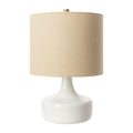 Modern European furniture - Drum Linen Ceramic Table Lamp - www.oroatrade.com