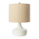 Modern European furniture - Drum Linen Ceramic Table Lamp - www.oroatrade.com