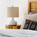 Modern European furniture - Drum Linen Ceramic Table Lamp - www.oroatrade.com