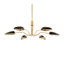 Contract furniture - Painted Gold 6-Light Chandelier - www.oroatrade.com