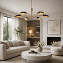 Contract furniture - Painted Gold 6-Light Chandelier - www.oroatrade.com