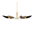 Hospitality furniture - Black Metal Shades 6-Light Chandelier - www.oroatrade.com