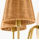 Contract furniture - Rattan 2-Light Wall Lamp - www.oroatrade.com