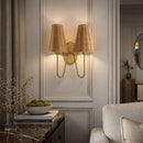 Contract furniture - Rattan 2-Light Wall Lamp - www.oroatrade.com