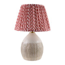 Contract furniture - Red Patterned Fabric Table Lamp - www.oroatrade.com