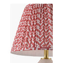 Contract furniture - Red Patterned Fabric Table Lamp - www.oroatrade.com