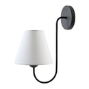 Hospitality furniture - Linen Curved-Arm Wall Lamp - www.oroatrade.com