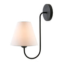 Hospitality furniture - Linen Curved-Arm Wall Lamp - www.oroatrade.com