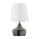 Modern European furniture - Scalloped Jute Table Lamp - www.oroatrade.com