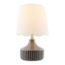 Modern European furniture - Scalloped Jute Table Lamp - www.oroatrade.com