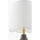 Modern European furniture - Scalloped Jute Table Lamp - www.oroatrade.com
