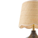 Modern European furniture - Scalloped Jute Table Lamp - www.oroatrade.com