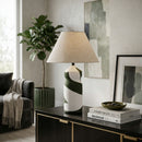 Modern European furniture - Painted Two-Toned Table Lamp - www.oroatrade.com