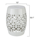 Modern European furniture - Openwork Ceramic Garden Stool - www.oroatrade.com