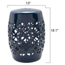 Modern European furniture - Openwork Ceramic Garden Stool - www.oroatrade.com