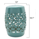 Modern European furniture - Openwork Ceramic Garden Stool - www.oroatrade.com